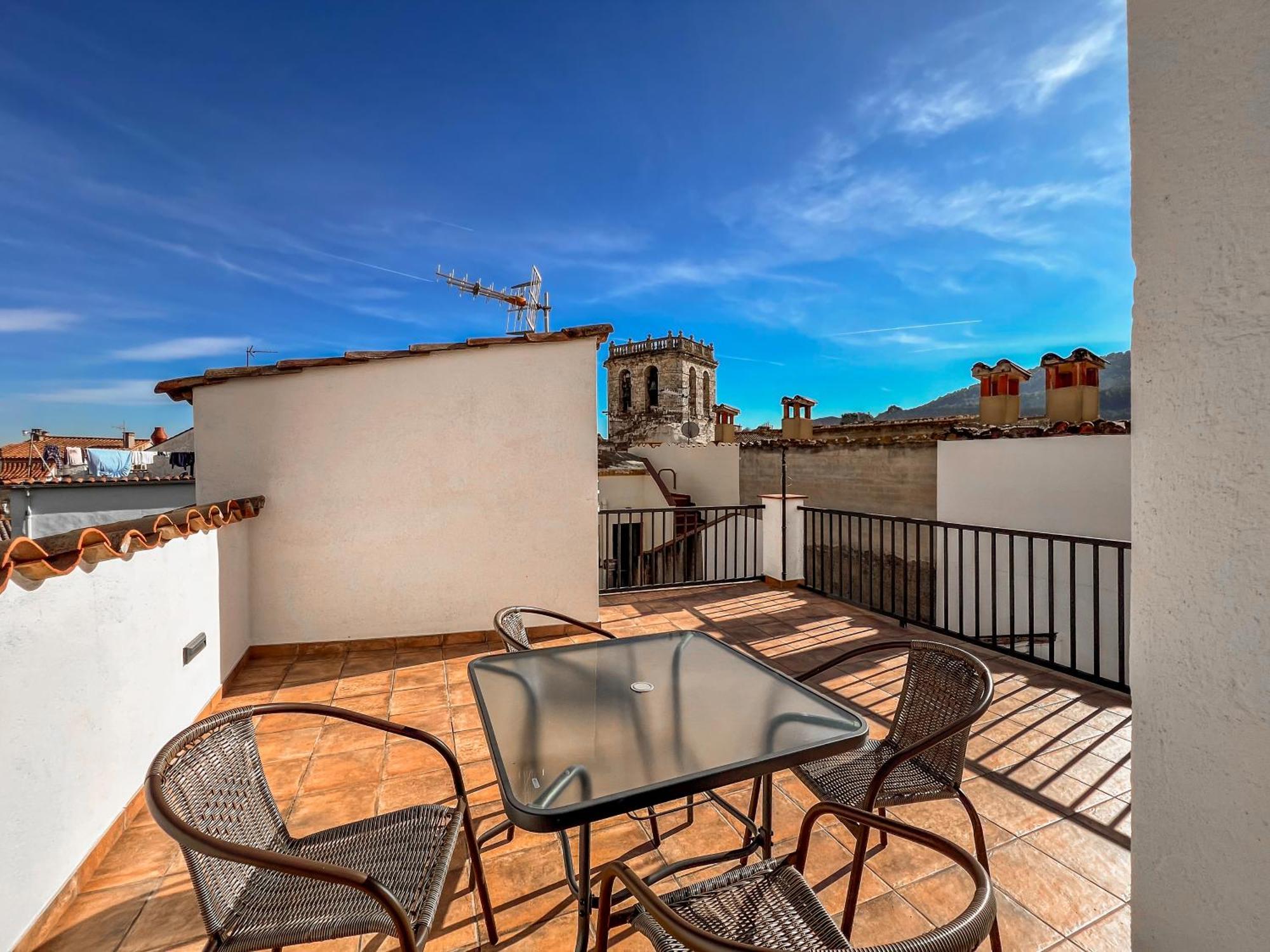 Ganganell Atic Apartamento Con Terraza En Besalú Exterior foto