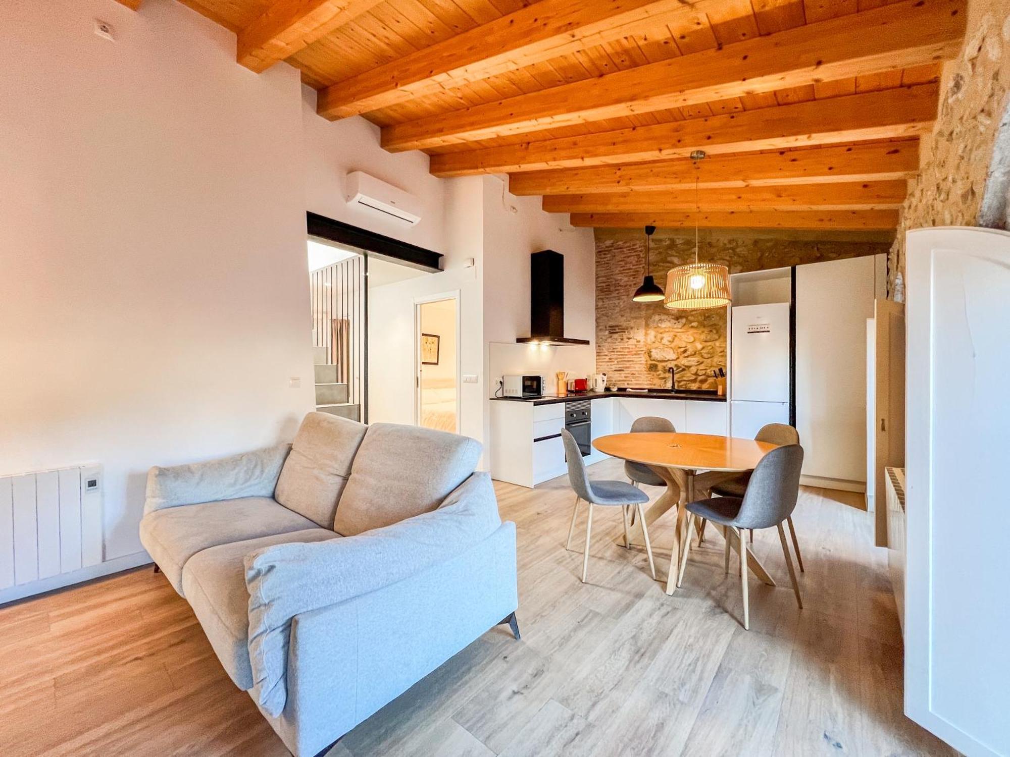 Ganganell Atic Apartamento Con Terraza En Besalú Exterior foto